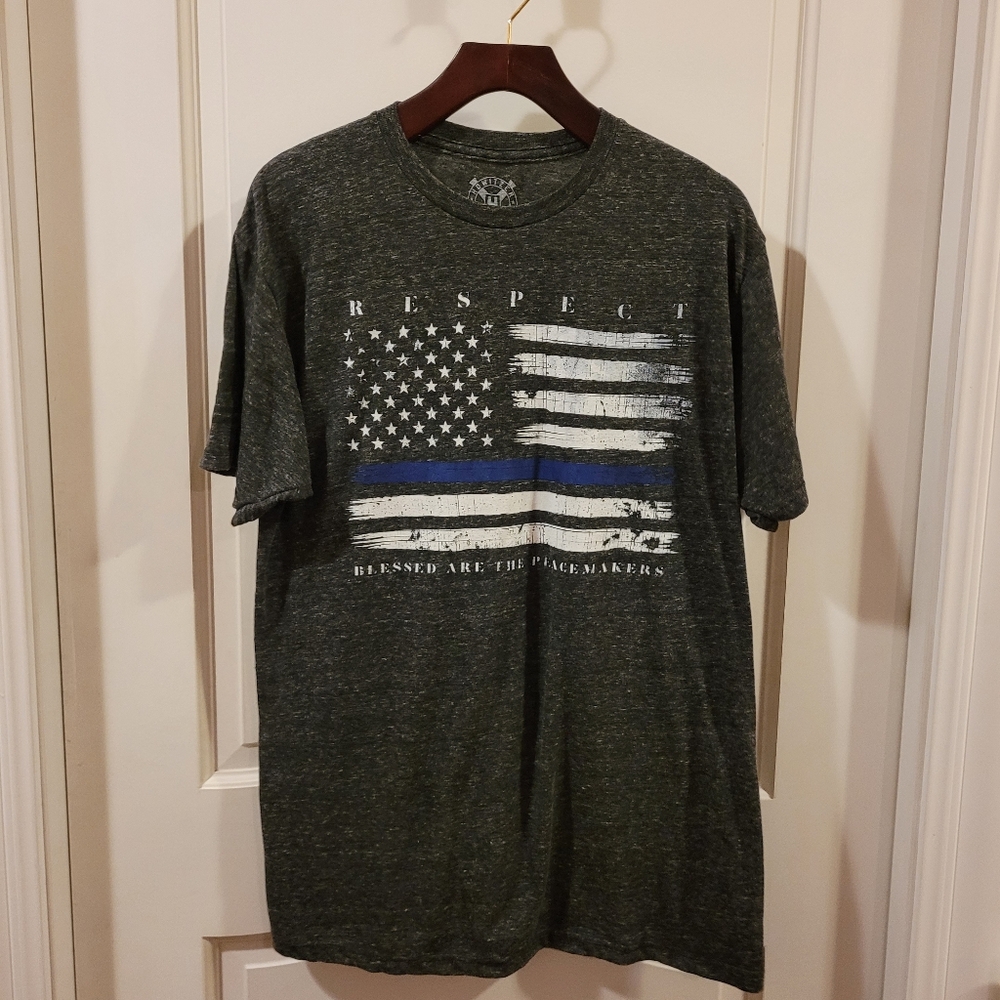 Howitzer Patriot Mfg Respect tee, heather charcoal gray, size L